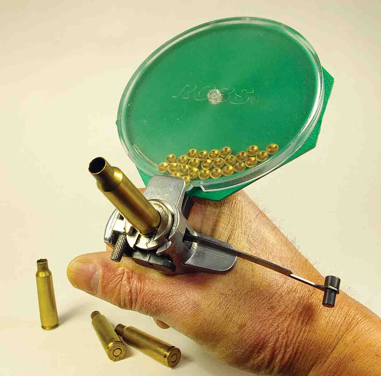 A handheld priming tool allows a handloader to feel the primer seat properly.